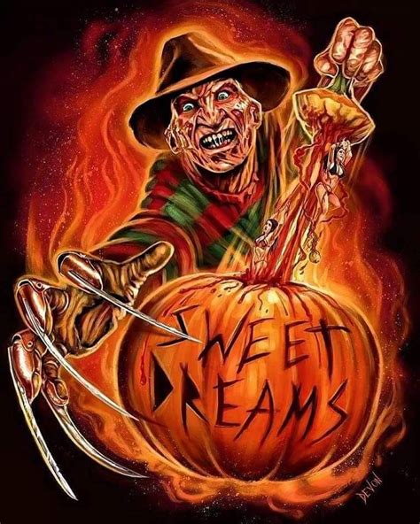 Freddy Krueger Sweet Dreams Pumpkin Freddy Krueger Art Horror
