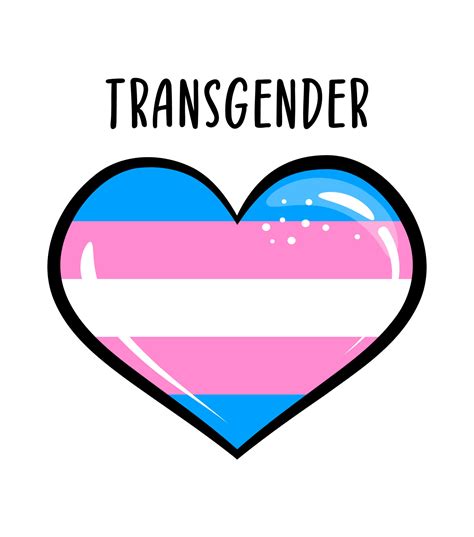 Transgender Heart Symbol Rainbow Heart Sticker Pride Banner Lgbt Flag Colors Happy Pride