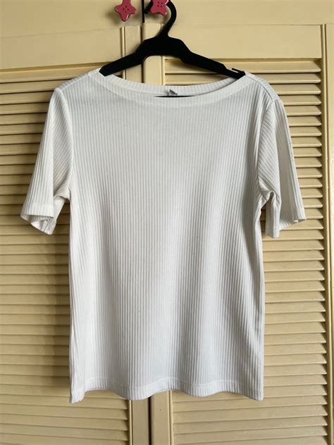 Uniqlo Ribbed Top On Carousell