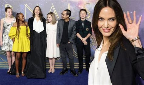 Angelina Jolie Steals The Show At Eternals Uk Premiere Alongside Five