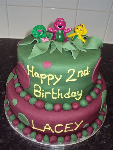 1,508 free images of birthday cake. Barney & Friends 2Nd Birthday Cake - CakeCentral.com