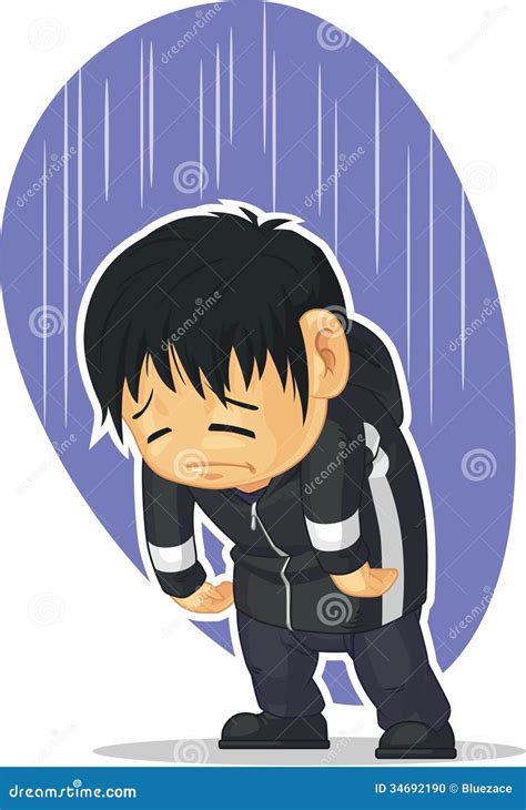 Cartoon Of Sad Boy Stock Photo Image 34692190