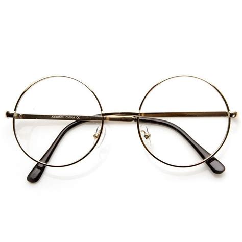 lennon mid size full metal frame clear lens round glasses round glasses frames circular
