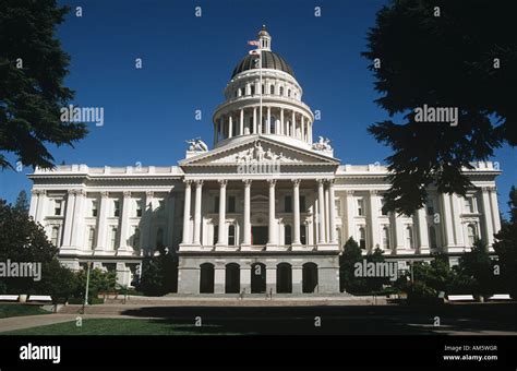 California State Capitol Building Sacramento California Usa Stock