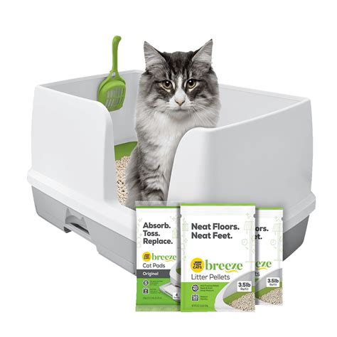 Tidy Cats Breeze Litter Box System Starter Kit With Pellets And Pads X