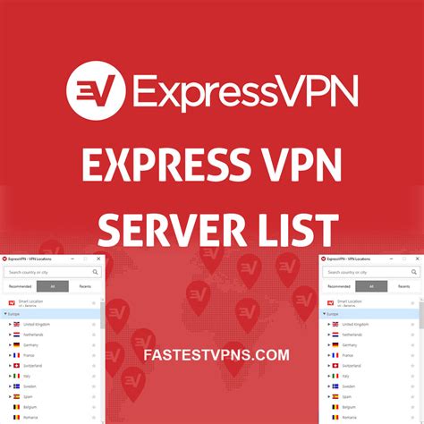 Expressvpn Server List Complete Server Locations