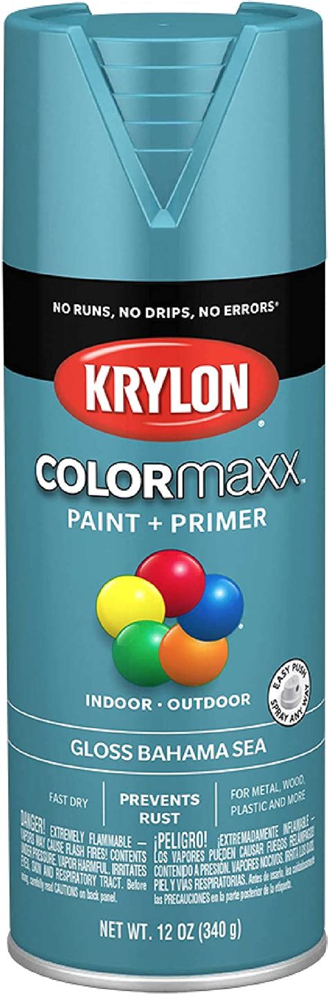 Krylon K05501007 Colormaxx Spray Paint And Primer For Indooroutdoor