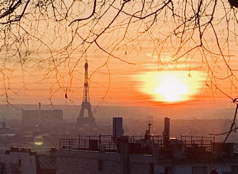 Sunset From Sacré Cœur Paris Rsunset