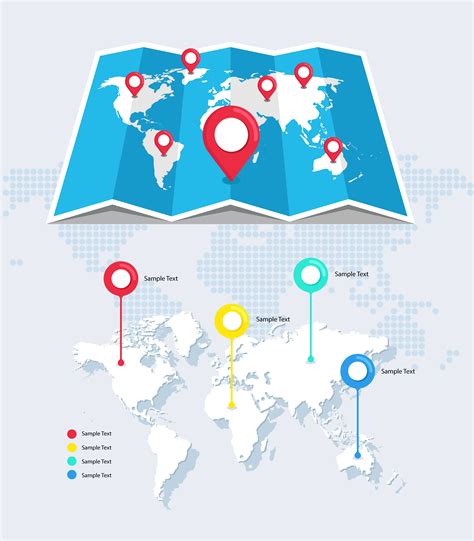 World Map Infographic Template