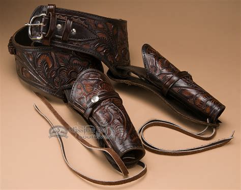 Western Tooled Leather Rifle Case 48 Stags S4 Mission Del Rey