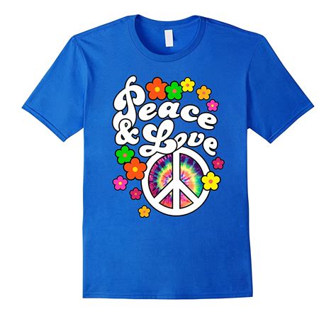 Peace And Love Tshirt With Tie Dye Peace Sign Anz Anztshirt