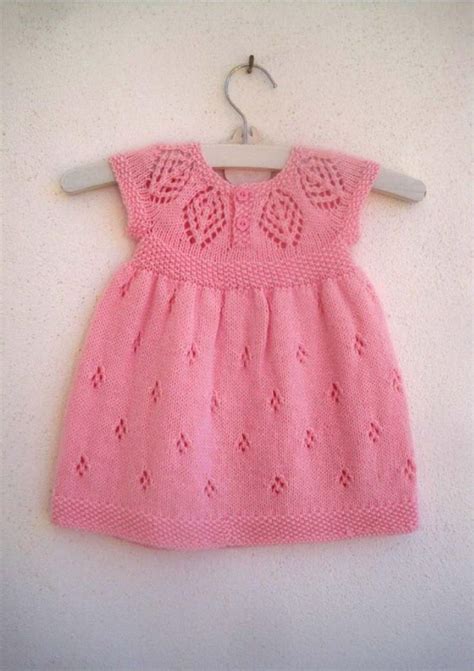 Baby Dress Knitting Pattern Girls Dress Knitting Pattern Etsy Knit