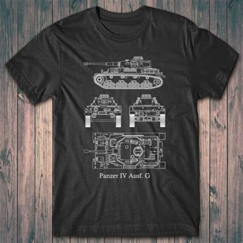 Panzer Iv Aus G Battle Tank Wwii T Shirt Germany Military Etsy Canada