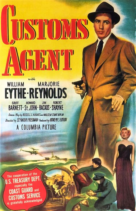 customs agent 1950 film posters vintage movie posters vintage film noir