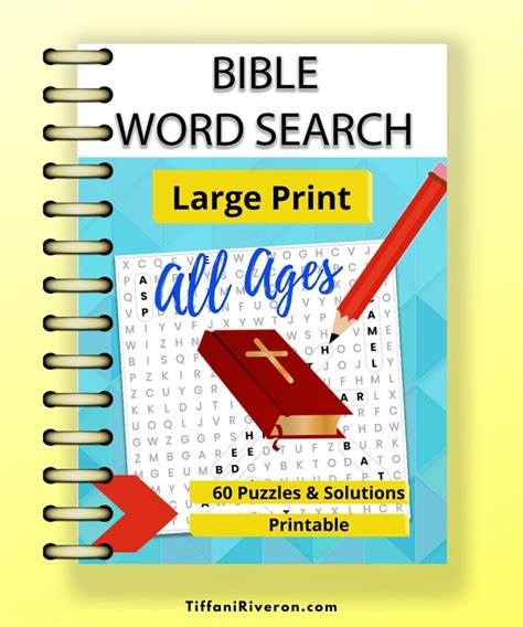 Large Print Bible Word Search Puzzle Book Printable For