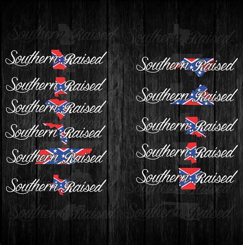 Custom Colored Southern Raised 20 Decals Bad Bass Designs