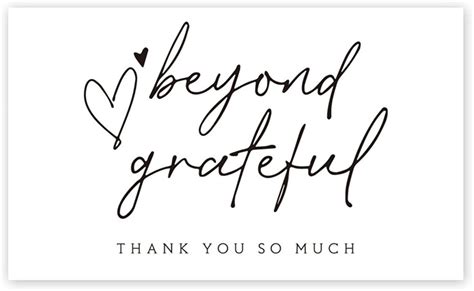 40pcs Beyond Grateful Thank You Cards Small Business Cards Small Online