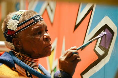 Esther Mahlangu Africa Art Tribal Women Female Artists