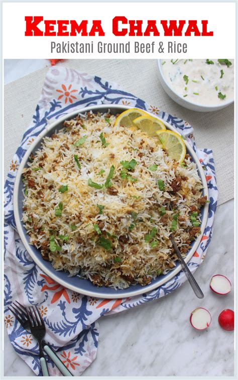 Keema Chawal Pakistani Recipe Ground Beef Rice Pilaf So Kid