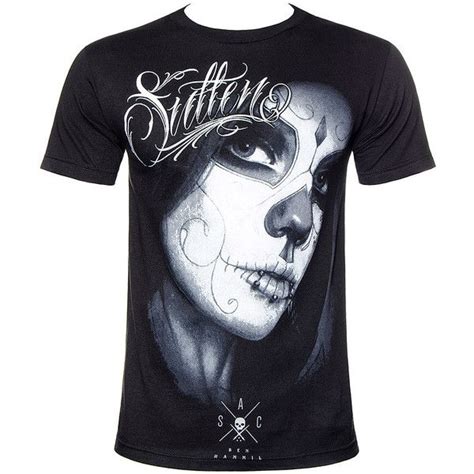 Sullen Loved T Shirt Black Black Shirt Skull Tee Mens Tshirts