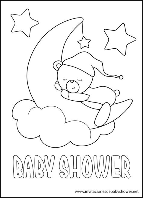 Las Mejores Imágenes De Baby Shower Para Colorear Gratis【2020】