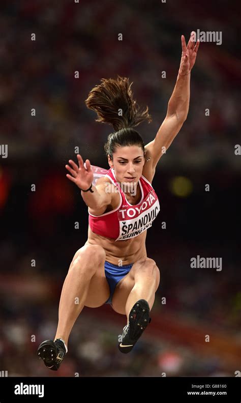 Serbias Ivana Spanovic During The Womens Long Jump During Day Seven