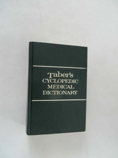 1975 Tabers Cyclopedic Medical Dictionary Illustrated 12th Edition