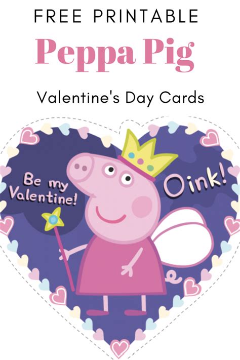 Cute Free Printable Peppa Pig Valentine Day Cards Classy Mommy