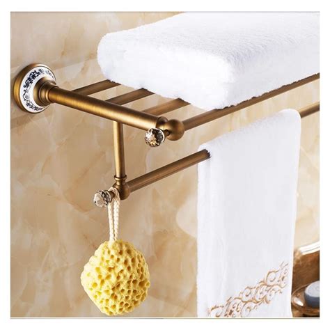 european vintage bathroom accessories towel rack antique brass towel bar