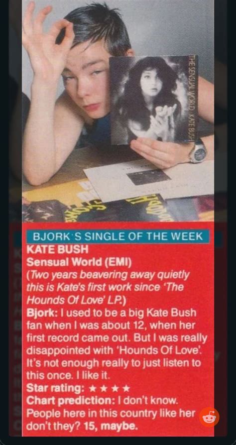 On Twitter Omggggg Someone Uncovered Björk Reviewing “the Sensual World” By Kate