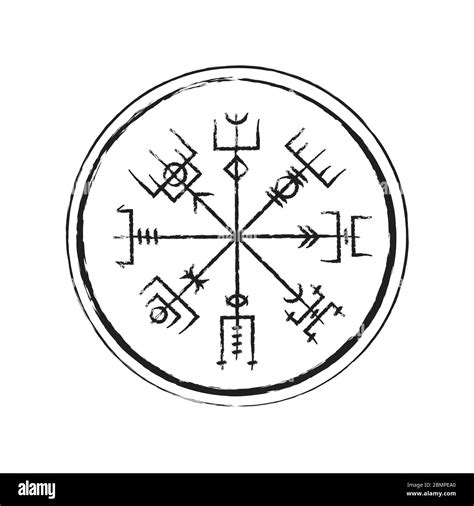 Abstract Runic Symbols Circle Stock Vector Image And Art Alamy