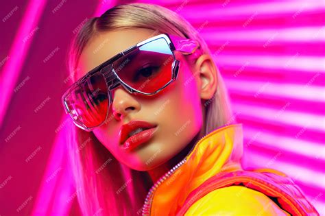 Premium AI Image | Step into the future of fashion as a young model