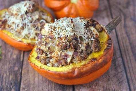 Sausage And Apple Stuffed Acorn Squash Prevention Rd