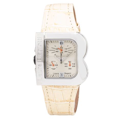 Watch Laura Biagiotti Stainless Steel Beigee Silver Beige Women Lb0002l