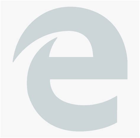 Logo Internet Png Blanc Microsoft Edge White Icon Transparent Png