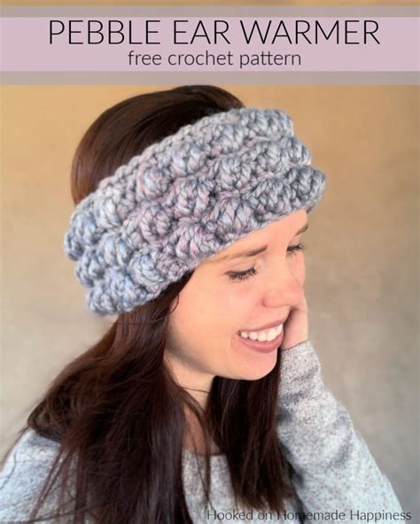 Pebble Ear Warmer Crochet Pattern Hooked On Homemade Happiness