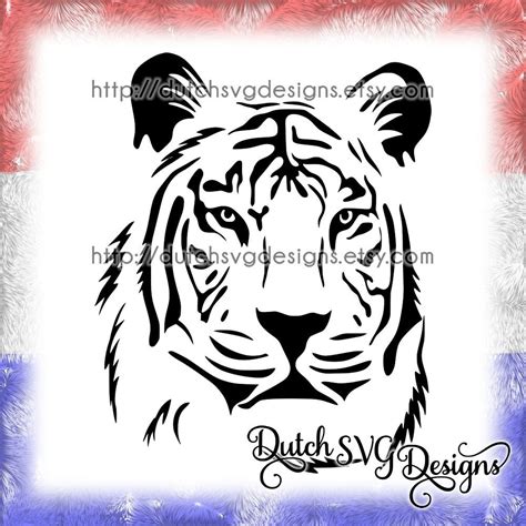 Tiger Svg Instant Download Dxf Cricut Cut Tiger Silhouettes Svg Png