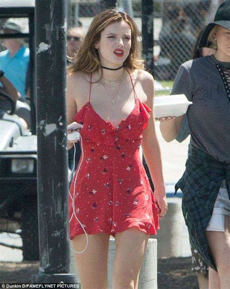 Bella Thorne Dons Cheeky Daisy Dukes Before Wowing In Red For New Film
