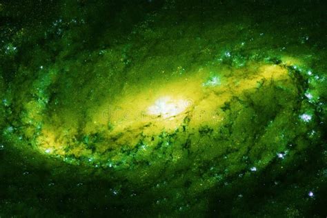 Bright Green Nebula Elements Of This Image Furnished By Nasa Stock