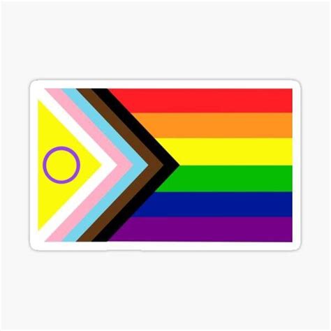 intersex inclusive progress pride flag pride flag stickers etsy my xxx hot girl