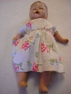 Unmarked Antique Apprx 15 Composition Cloth Body Baby Doll Sleep Eyes