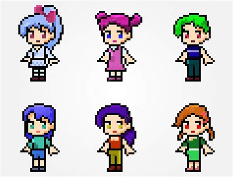 Design The Best Pixel Art Anime Characters For You Pixel Art 32x32