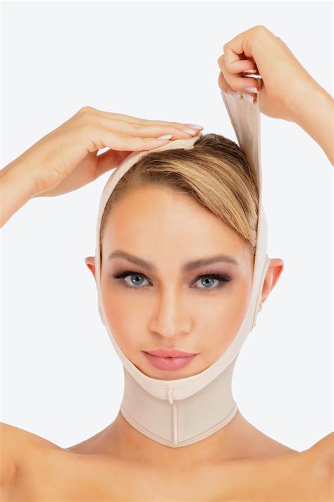 Chin Strap Support Lift Facial Compression Band Neck Bandage Lavender