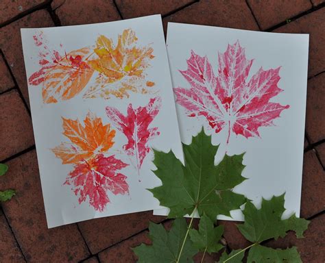 Art With Kids Fall Leaf Prints