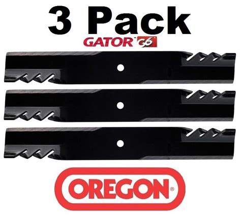 3 Pack Oregon 396 719 G6 Gator Blade Fits John Deere M143520 M145516