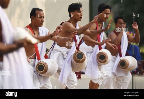 new delhi india november 19 folk dancers perform a traditional dance during a commemorative