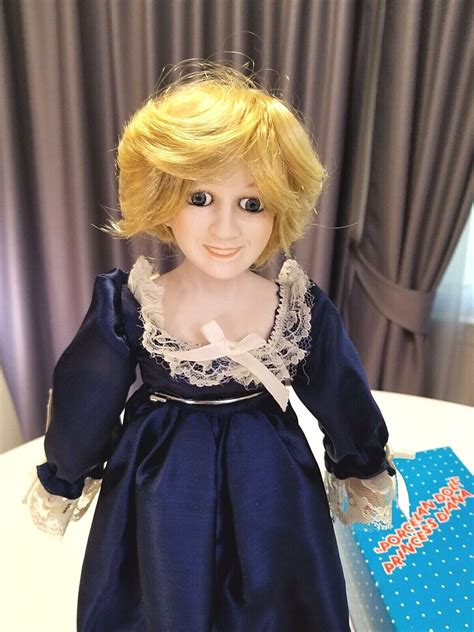 London Antiques Vintage Princess Diana Porcelain Doll Blue Dress With Stand Ebay