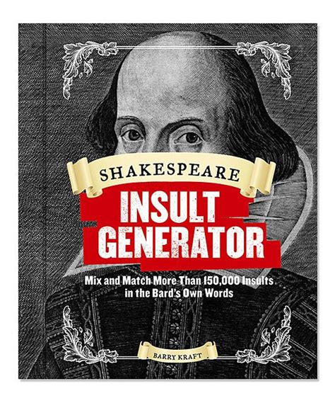 shakespeare insult generator hardcover shakespeare insults insult generator shakespeare