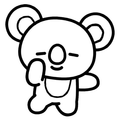 Koya Bt21 Coloring Page Free Printable Coloring Pages For Kids