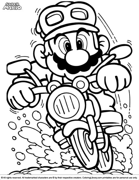 Super Mario Brothers Coloring Pages Coloring Home